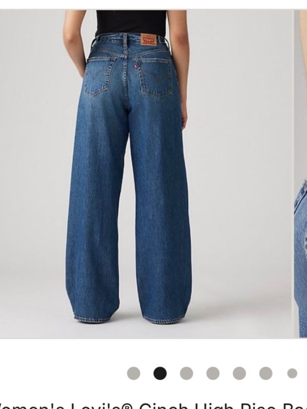 Levi's Faded Blue Wide-Leg jeans